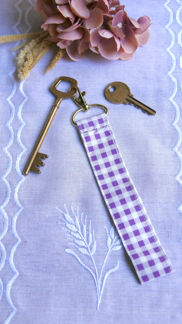 Porte-clé Vichy Violette
