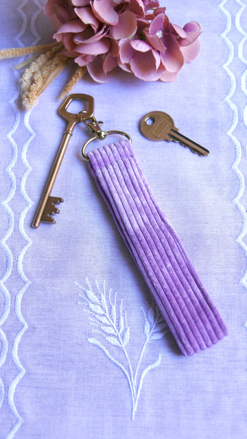 Porte-clé velours Myrtille