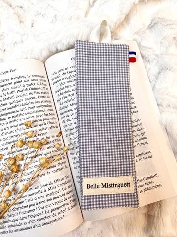 Marque-page à carreaux violets