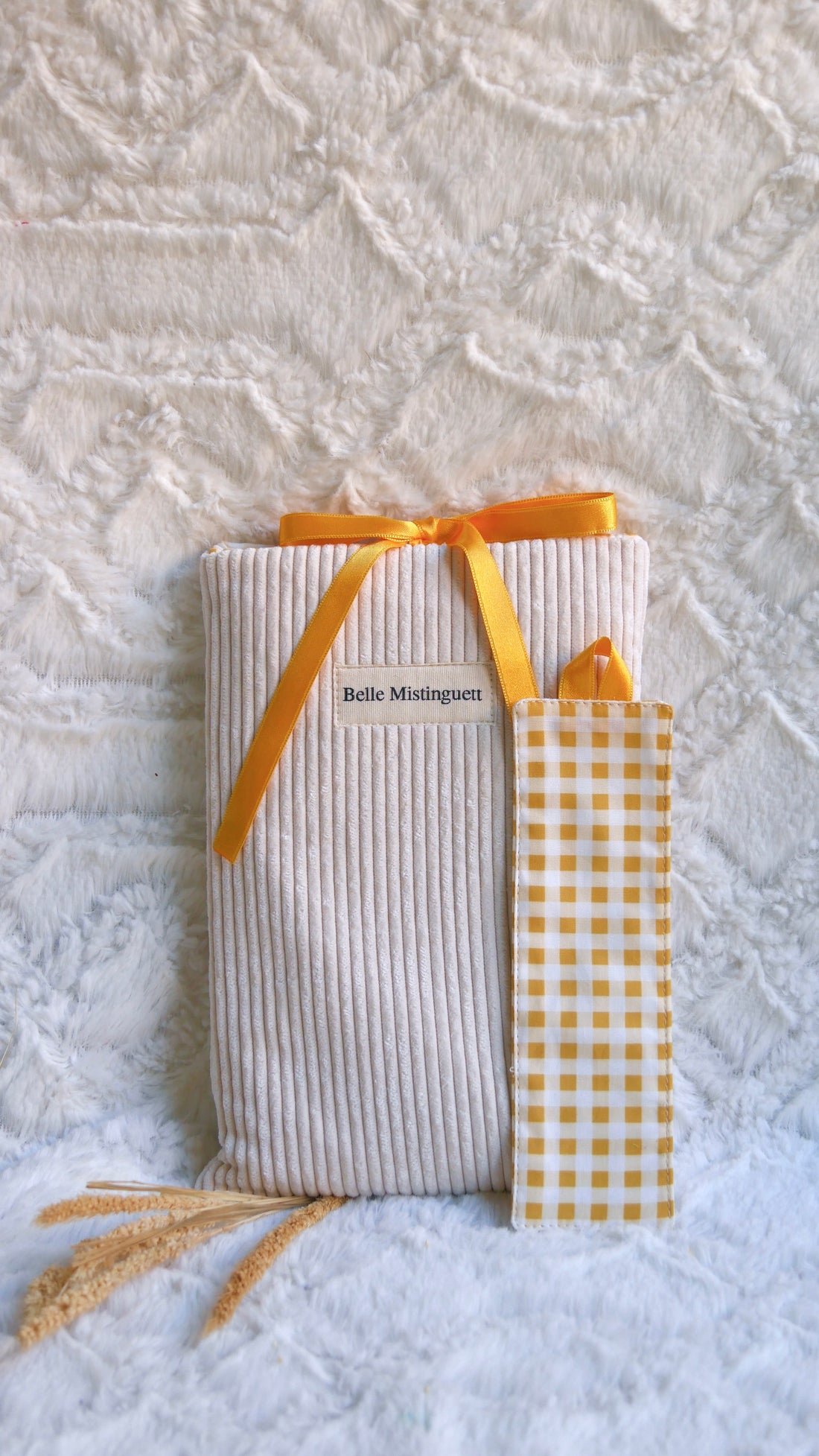 Lot pochette à livre et marque page chamallow