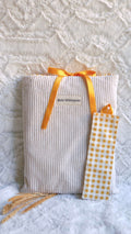 Lot pochette à livre et marque page chamallow