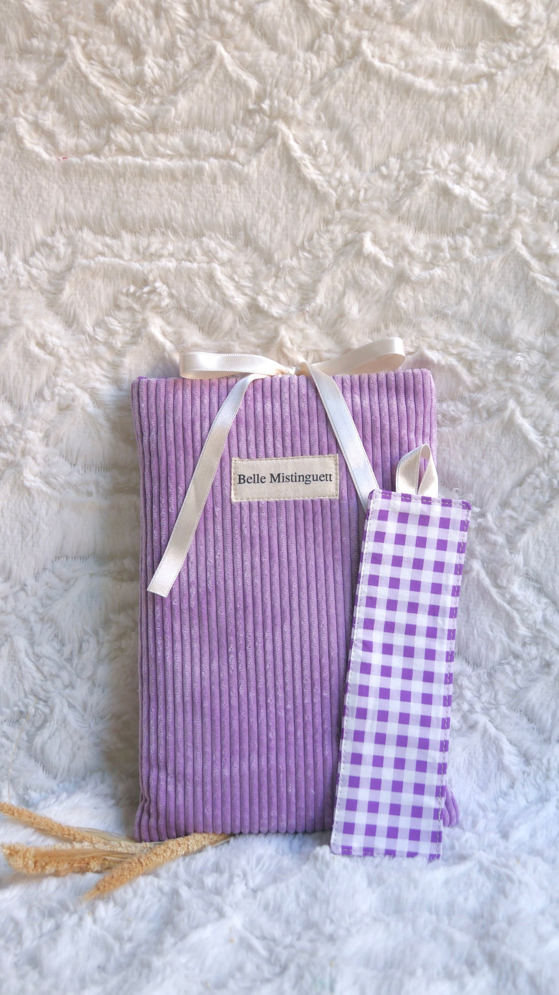 Lot pochette à livre et marque page Myrtille