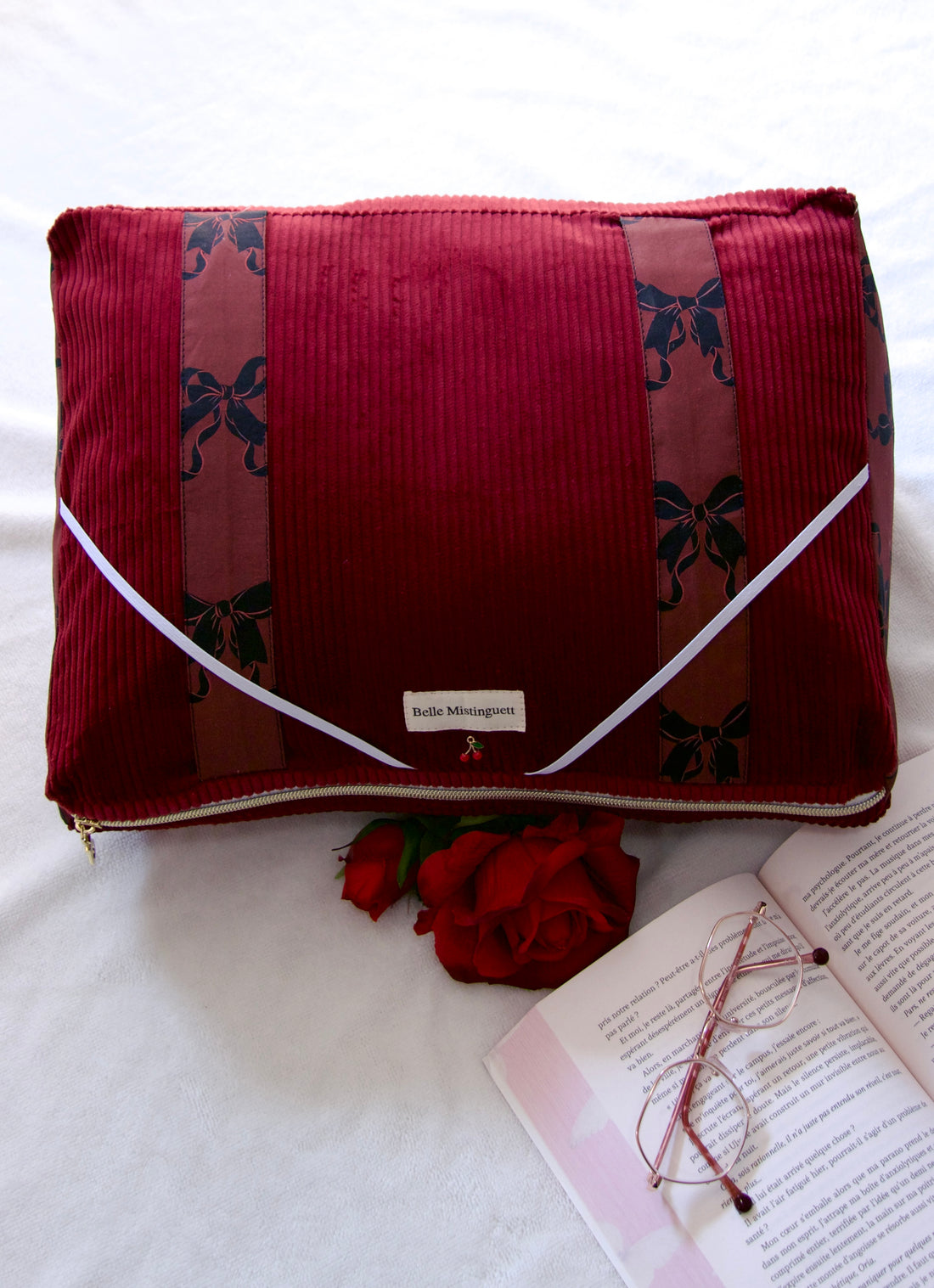 Coussin de lecture Blossom, collaboration avec Lisa Blossom